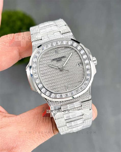 patek philippe diamond nautilus 5719 10g|Patek Philippe full diamond price.